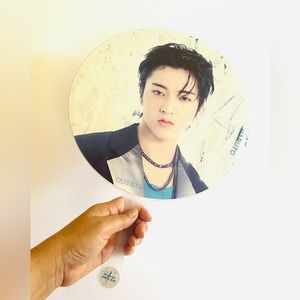 K-Pop “TREASURE” Two sided Jumbo Plastic Hand Fan , All Members and HARUTO NEW